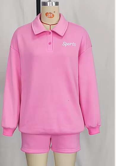 Women's Fashionable Autumn Sports Hoodie With Crew Neck Long Sleeved Embroidered Pullover Trendy Fleece Set