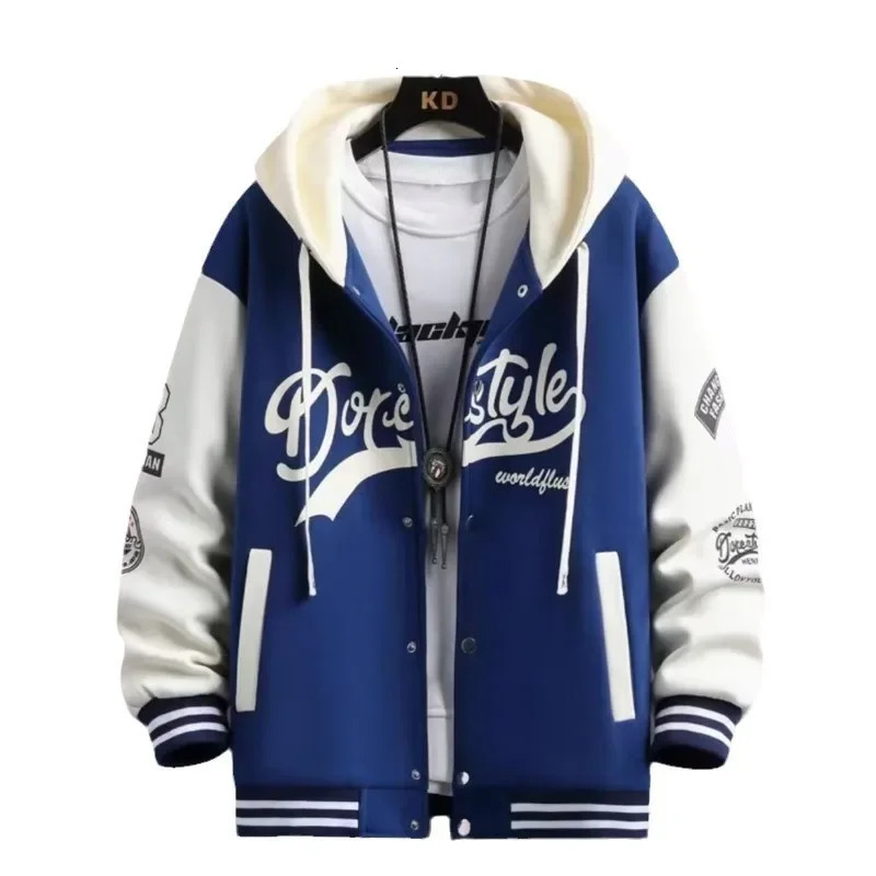 SpringAutumn casual baseball uniform mens plus size jacket 250306