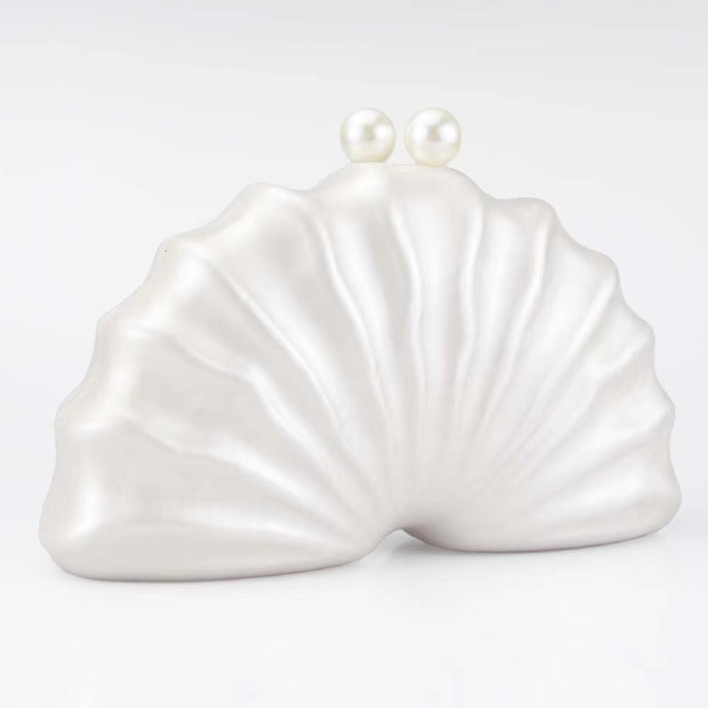 fashion Women's New Single Shoulder Diagonal Cross Shaped Shell Bag, Vintage lucite evening bag