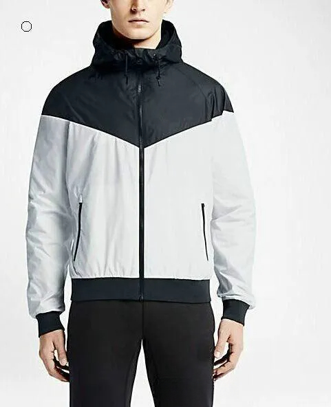 Men's Outdoor Sports Jacket Spring Windproof Hooded Jacket Thin Sport Trench Coats Autumn Jogging Windbreaker