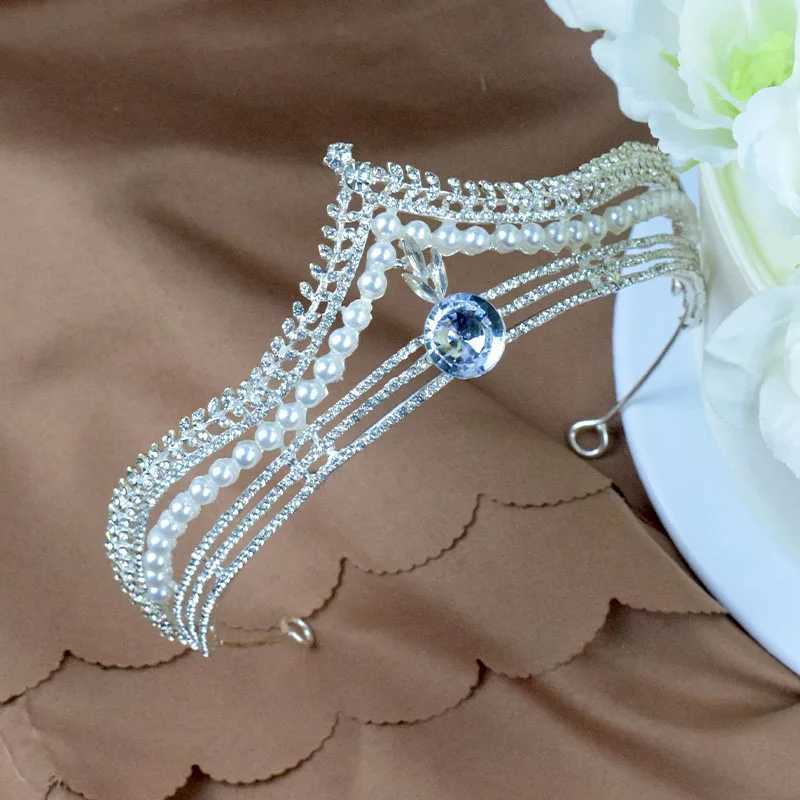 Silver Color Crystal Tiaras And Crowns For Bride Wen Party Bridal Wedding Hair Accessories Jewelry piece Crown Tiara X250306
