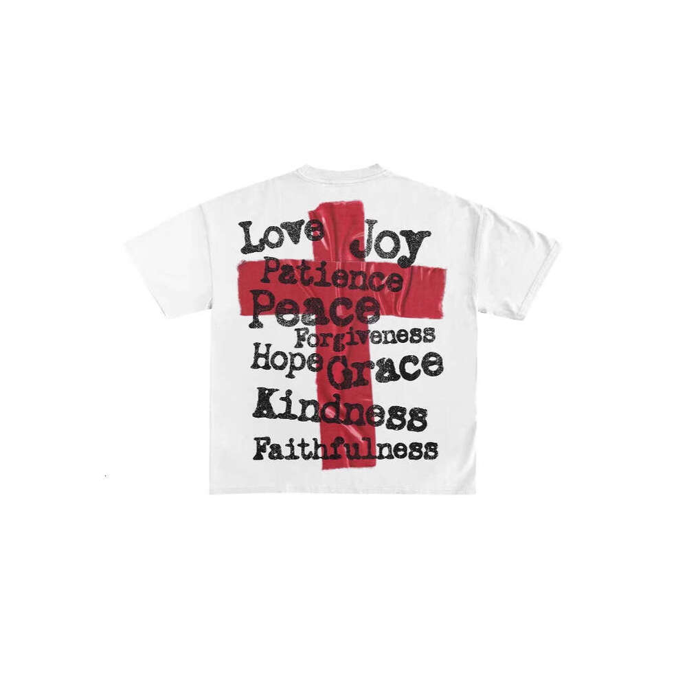 2025 New Personalized Trend Summer Fashion Men's and Women's Refreshing White T-shirt Short Sleeve gift for man