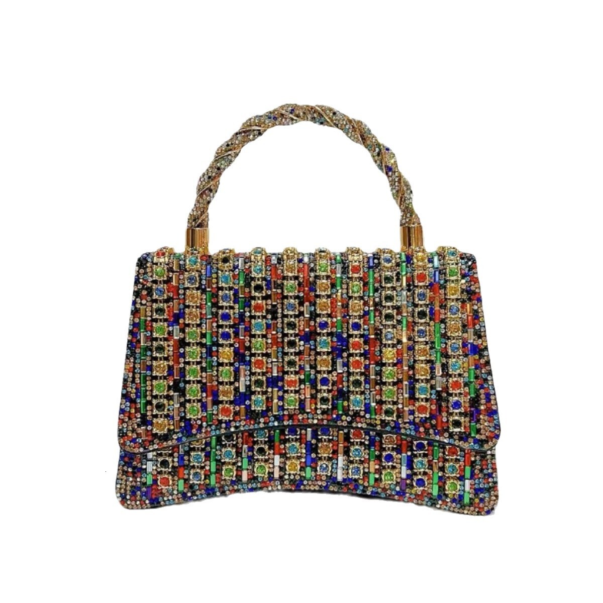 New Western Style Diamond Versatile Small Fragrant Banquet Bag High End Fashion Party Handbag