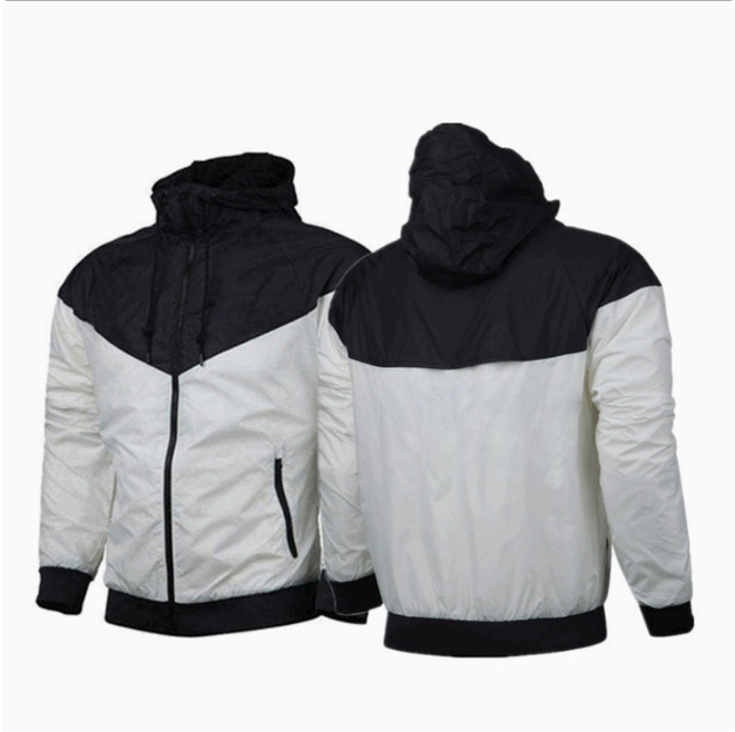 Loose Running Top Warm Hooded Jacket Windproof Sports Coat Net Side Logo Coats