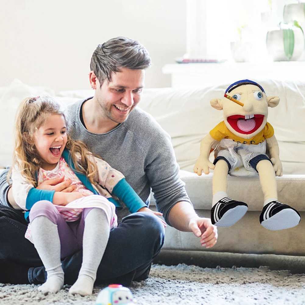 Jeffy Hand Puppet Full Body 19.69 inch filling and shaping toy soft Puppet plush toy birthday childrens gift suitable for role-playing W250306