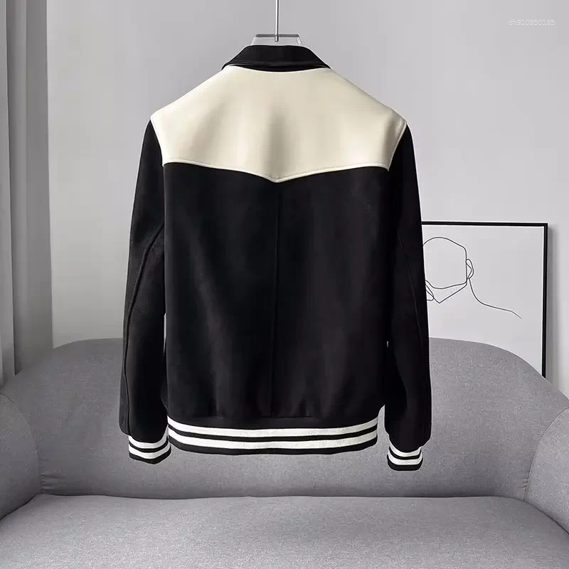 Men's Jackets Trendy Long Sleeve Lapel Jacket For Men Casual Artistic Autumn Winter Arrival Cool Motorcycle Wear Loose Fit Outerwear