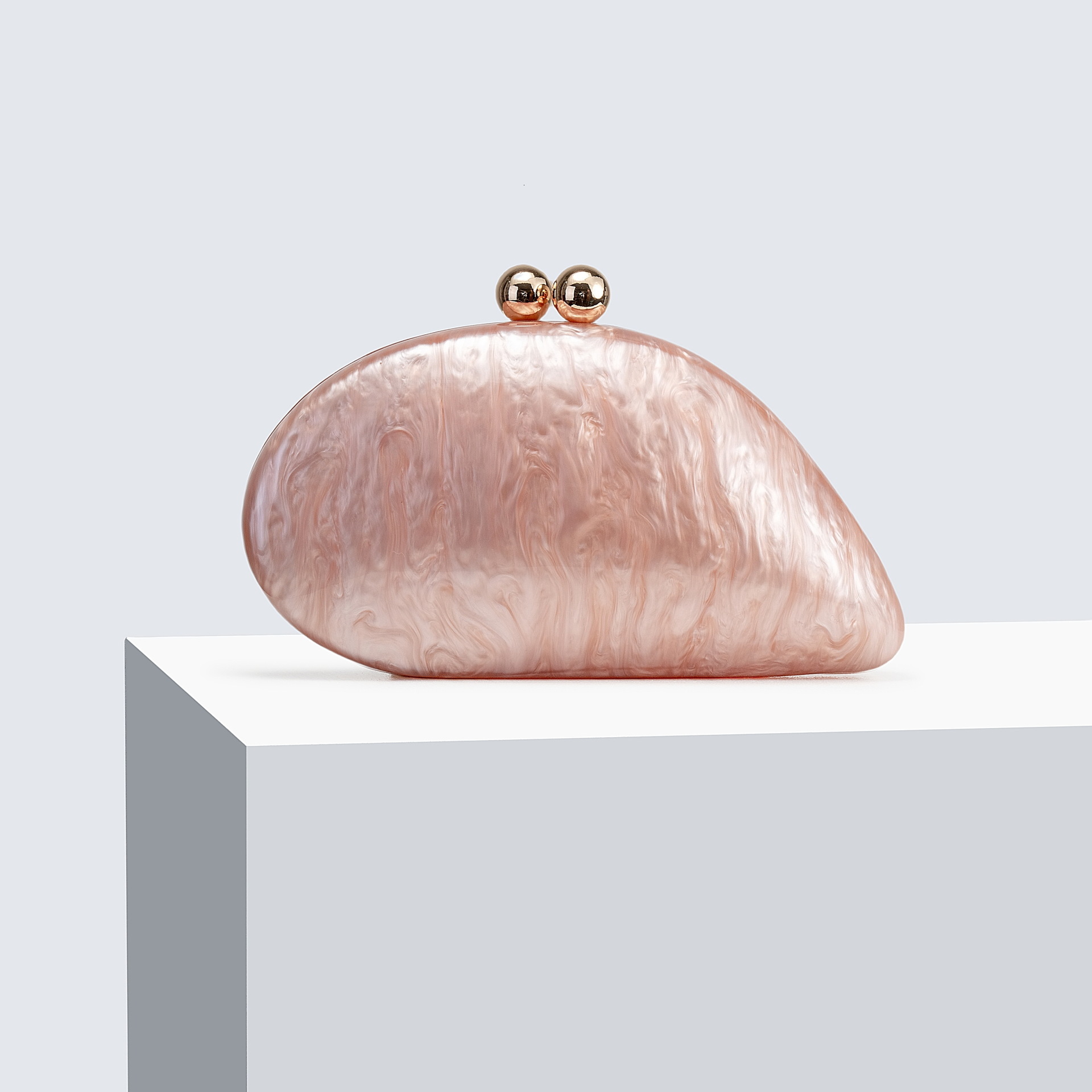 Women's New Pressure Pack Evening Single Shoulder Oblique Cross Handheld Chain Bag Vintage lucite evening bag