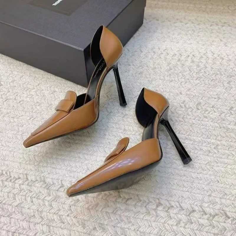 White 2025 trend luxury designer white cfortable elegant white stiletto versatile high quality high h Y250306