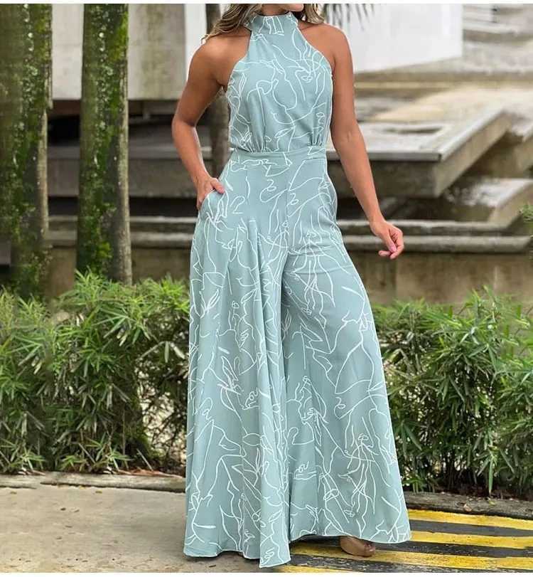 Womensveless Informal Jumpsuit Plain Suit Loose Pants 2024 Enterizos Para jeres Tr Official Store One Jumpsuit Women W250306