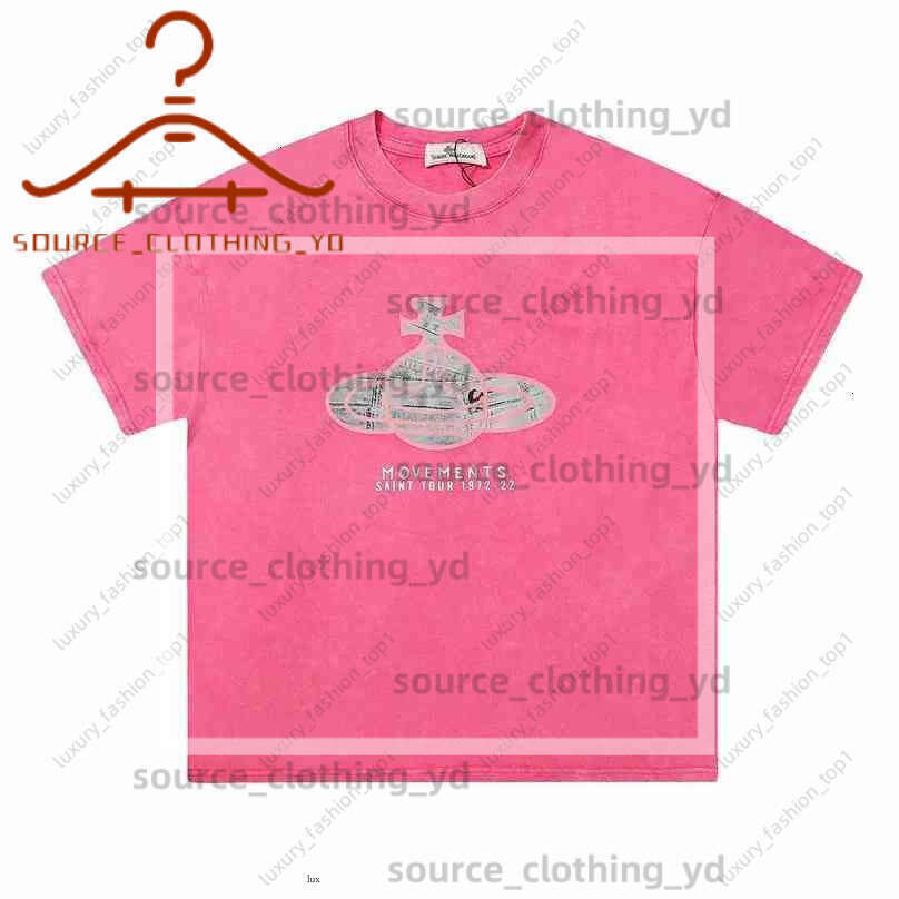 2024 Shirt Mens T Shirts viviennen west wood Europe France Letter Graphic Printing Fashion Mens Short Sleeve vivvienne Tshirt Women Casual Cotton Tees Shirt b5a