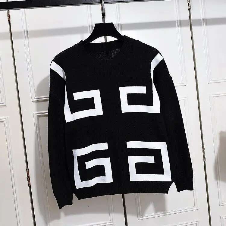 Trendy Women Knitted Two-Piece Suit Simplicity Pattern Long Sleeve Knit Sweater Top + Casual Loose Harem Pants Spring Autumn Set