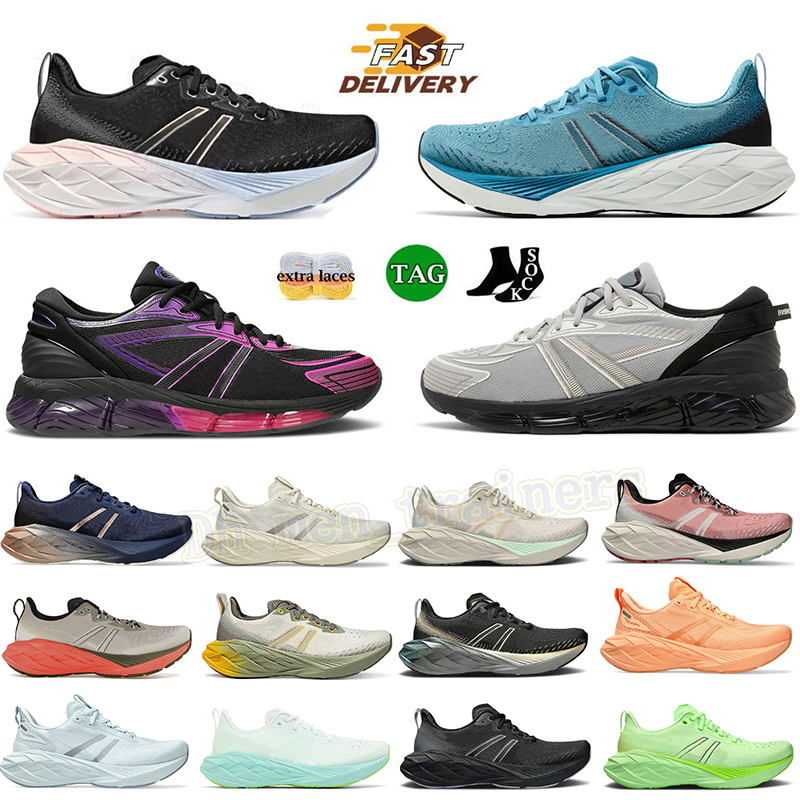 Top Quality Novablast 4 Cushion Quantum 360 Running Shoes Classic Nova Blast Black Pink Glo Graphite Grey White Cement Grey Womens Mens Athletic Trainers Sports