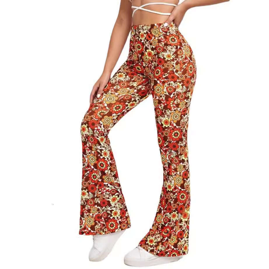 European and American summer hot selg women's full body ral sexy bell bottom pants 2025 new casual versatile fashion clothing
