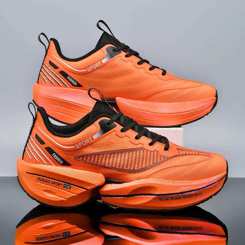 Carbon Plate Hot Sneakers Marathon Men Sports Running Shoes Air Cushion Comfortable Lightweight Women Athletic Jogging Footwear Malec250402