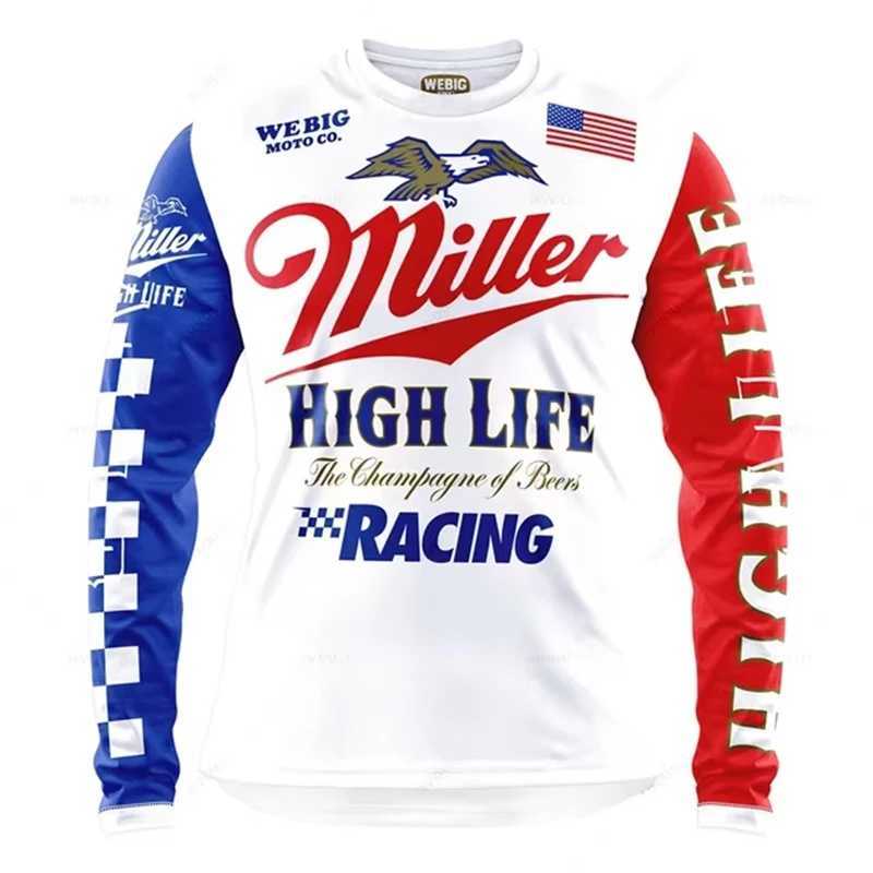 Camping Motorcycle Mountain Bike Team Downhill MTB Jersey Offroad Bicycle Locomotive Shirt Cross Country Fishing Hunting Clothes T250306