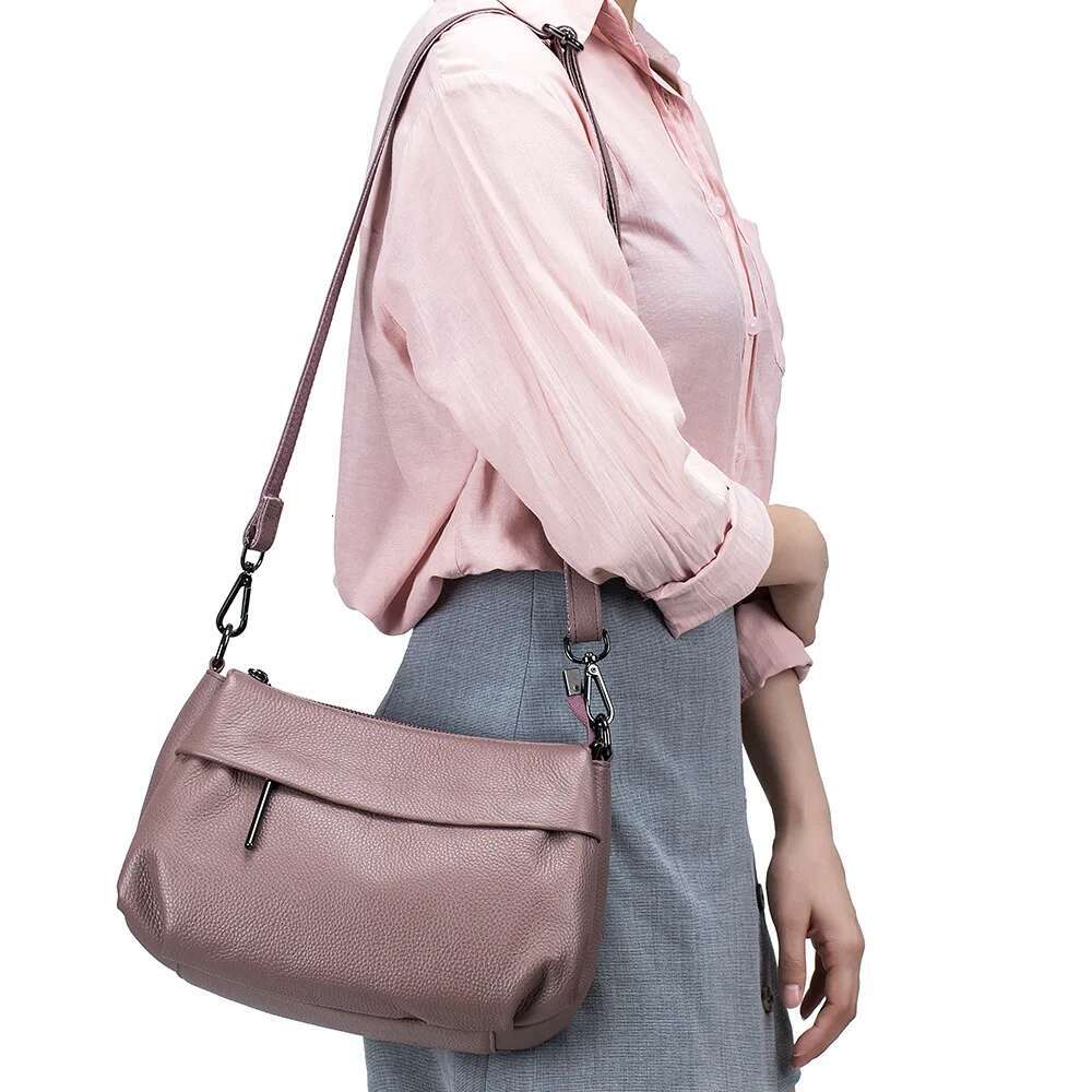 Woman Quality Soft Bag Ladies Cow Genuine Leather Shoulder For Women 2024 Casual Handbags Female Messenger Bags Versatile