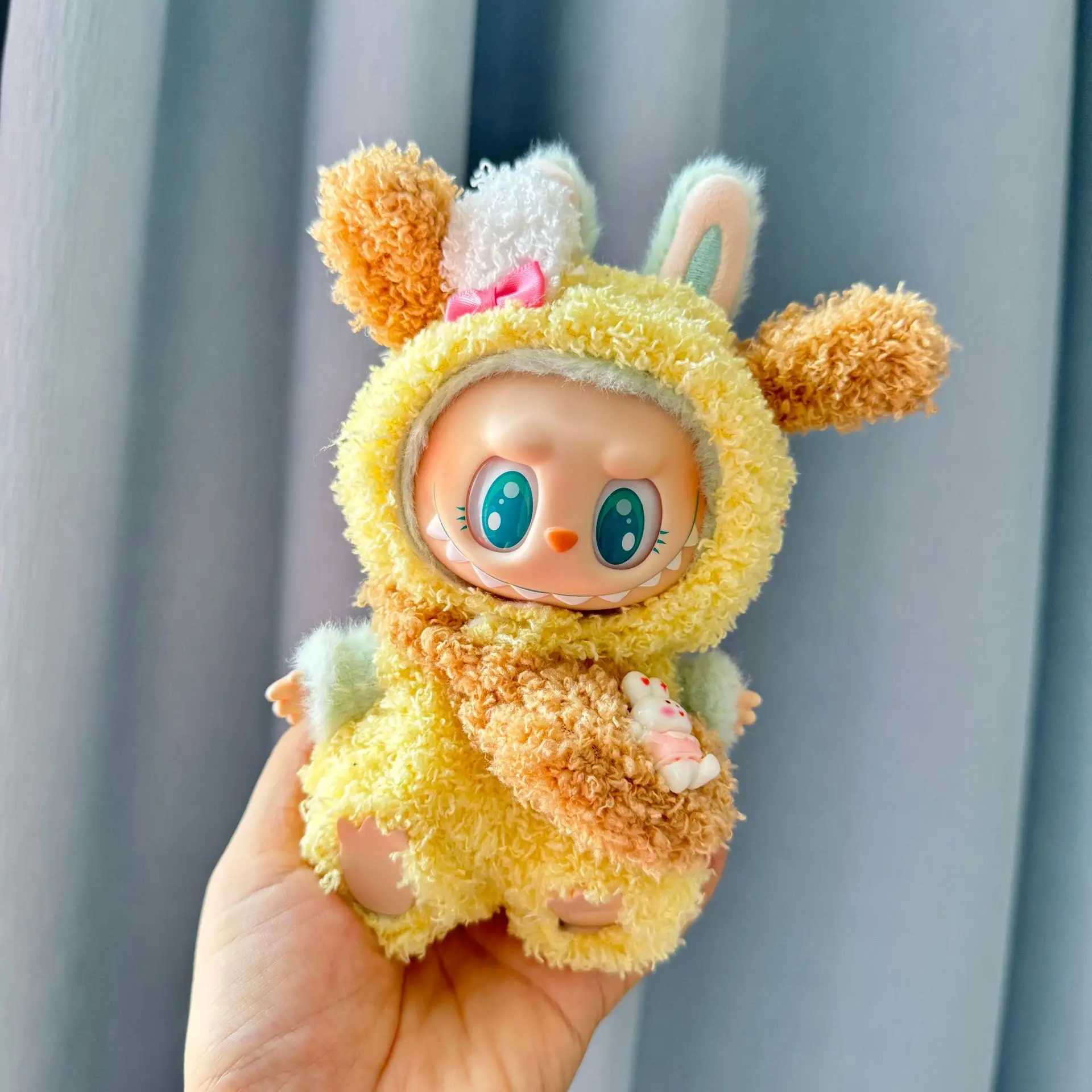 Mini Plush DollS Clothes Outfit Accessories For Korea Kpop Exo Labubu V1 V2 Idol sitting party Goose trendy plush Clothing GiftT250306