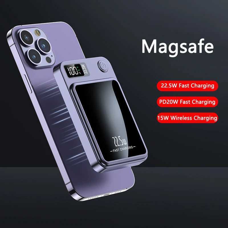 New Arrival 20000mAh Power Bank Magnetic Wireless Charger 22.5W Fast Charging Powerbank Magnetic Ring for Phone T250306