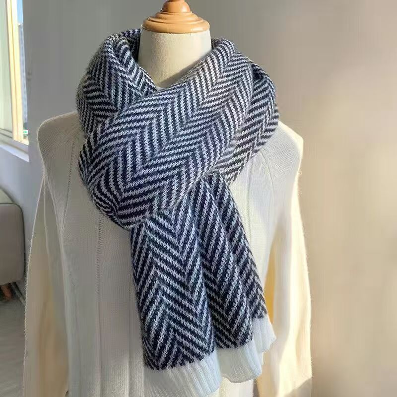 K053 Autumn and winter female college students comfortable Korean style women's versatile neck scarf leisure fresh warm scarf