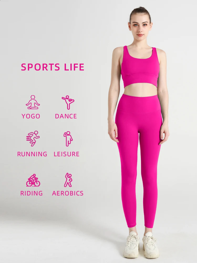 2 Piece Yoga Clothes Womens Tracksuit Quick Dry Set Breathable Fitness Suit Fitness Clothing Sports Bra Leggings Suit 250305