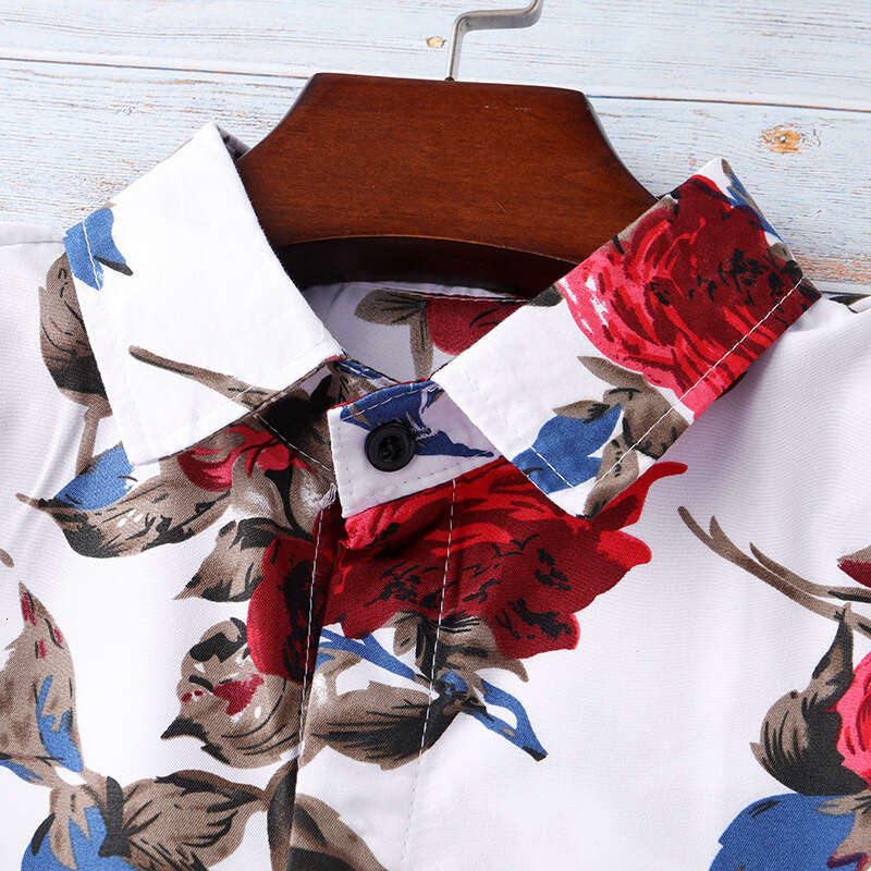 Hawaii Heat Sublimation Thin Men's Short sleeved Shirt, American Beach Coat, 2025 New Style, Unique and Elegant Clothing