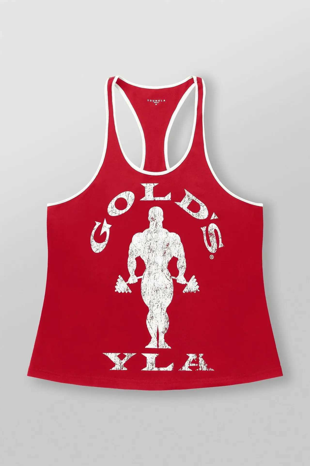 2025YA Mens New Loose Tank Top for Casual Outdoor Running Training Sports Fitness Fast Drying Breathable Cotton Printed TopT250318