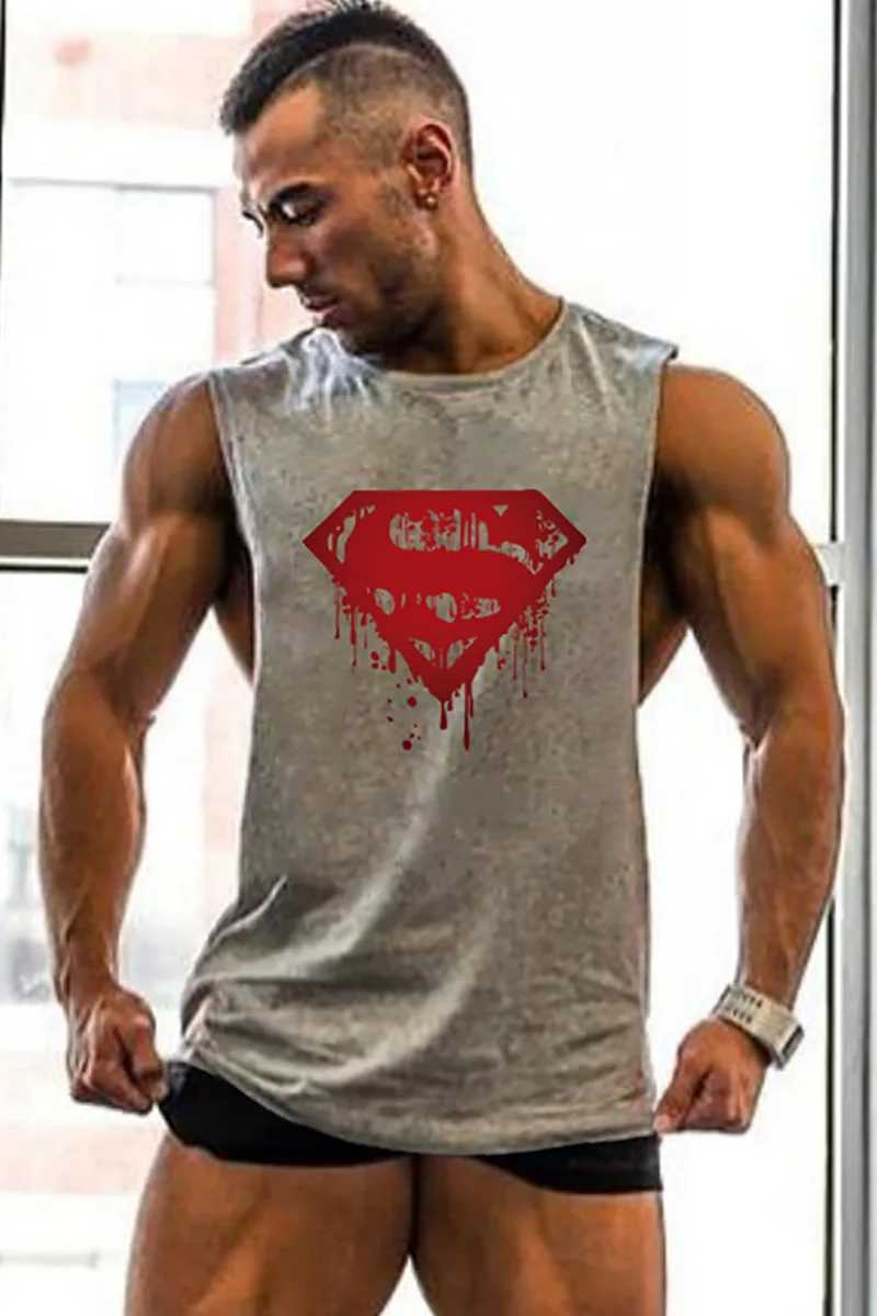 Brand Fashion Fitness Stringer Gym Tank Top Men Summer Clothing Running Workout Singlets Sleeveless Muscle Shirt VestT250318
