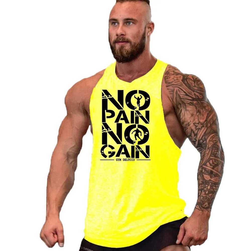 New Fashion Pure Cotton Sleeveless Shirt Vest Mens Fitness Shirt Mens Undershirt Bodybuilding Exercise Fitness Vest Fitness MeT250318