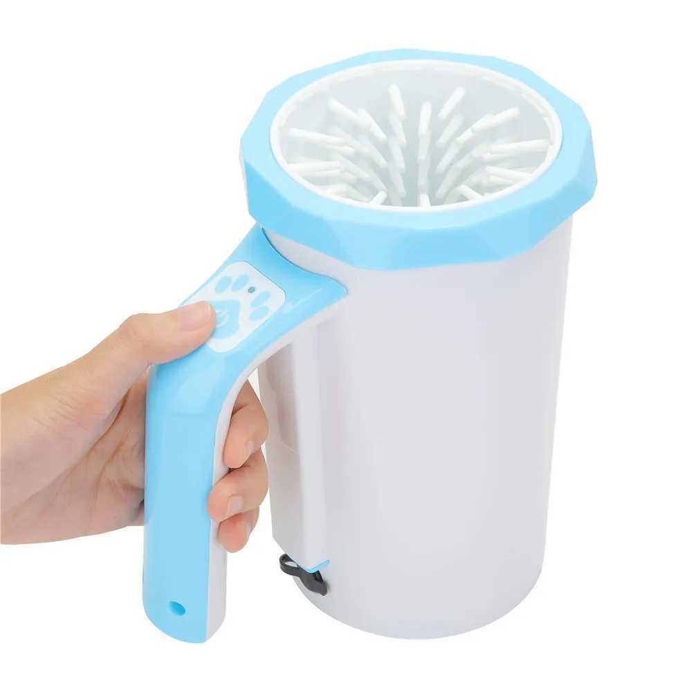 Automatic Electric Pet Foot Washer EU US Plug Feet Cleaning Cup Clean Tool Rechargeable Silicone Brush Paw Washer for Large Dogs M250306
