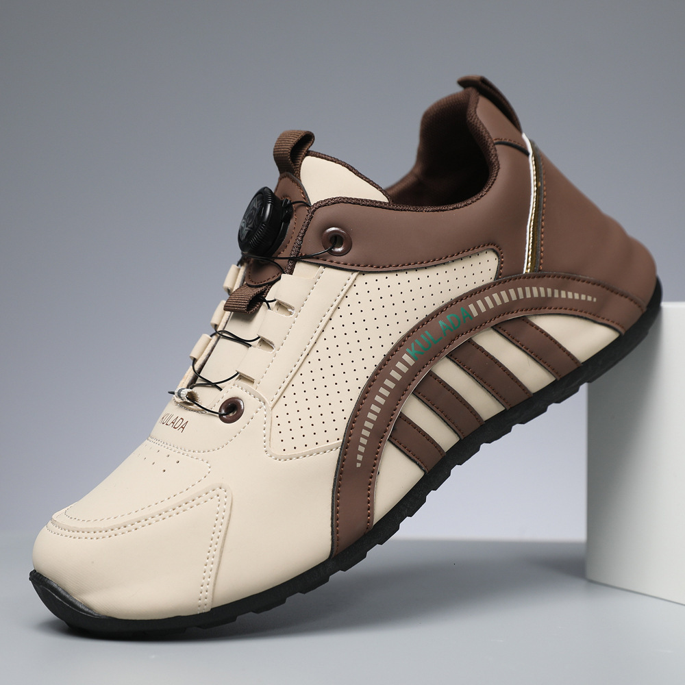 Men's Shoes Trend 2025 New Shoes Men's Rotating Button High end Running Shoes Men's Versatile Sports Breathable Dad Shoes
