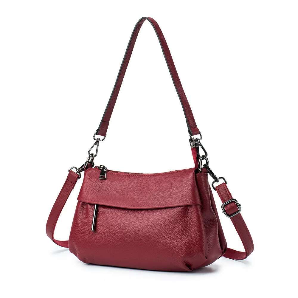 Woman Quality Soft Bag Ladies Cow Genuine Leather Shoulder For Women 2024 Casual Handbags Female Messenger Bags Versatile