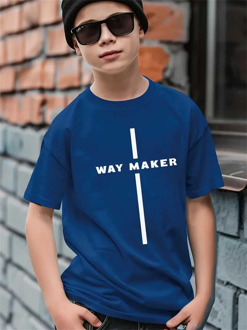 Simple Letter 3d Print Tee Shirt Short Sleeve Childrens Clothing Fashion T Shirt For Boys Top Tee Kids Boys ClothesT250306