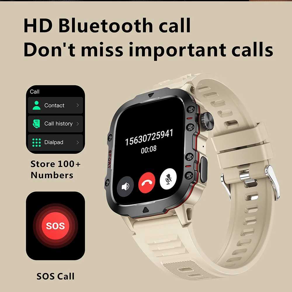 Men Smart Watch BT Call Fitness Clock 3ATM IP68 Swim Waterproof Sports Smartwatch for Women Android M250227