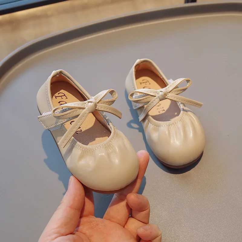 Spring New Children Flat Shoes Bowknot Cover Toe Light Kids Casual Shoes 2024 Fashion Non-slip Leisure Comfy Boys Girls ShoesT250306