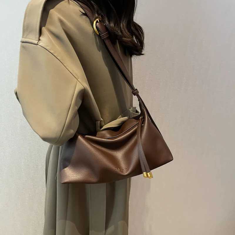 Fiable Wens Shoder Bag Large Capacity Diagal Cross Bag Brand Designer Soft PU Leather Versatile Wens Big Handbag Y250305