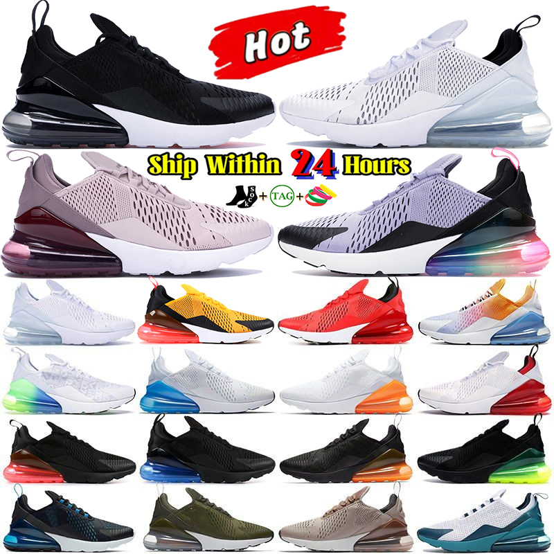 Designer 270 Running Shoes mens 270s sneakers Triple Black White Metallic Gold Barely Rose Be True Volt Medium Olive 270c Outdoor Men Women Sports Trainers