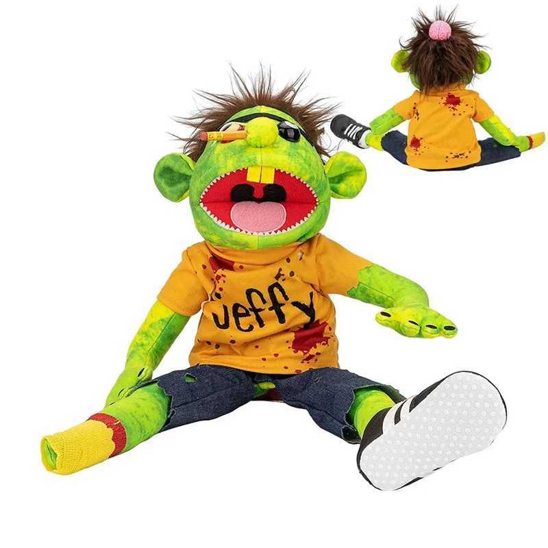 Free shipping 1/2/4pcs Jeffy Hand Puppet Feebee Rapper Zombie Plush Doll Toy Talk Show ppet Parent-child Activity Playhouse Gift for Kids