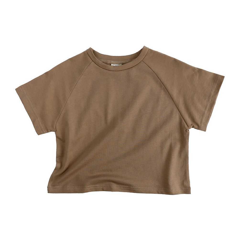 Children Kids Summer T-Shirt 2025 New Style Solid Korean Teenage Top Costume For 9M-7T Outfit Toddler Infant Tee Hip-hop Clothes T250603