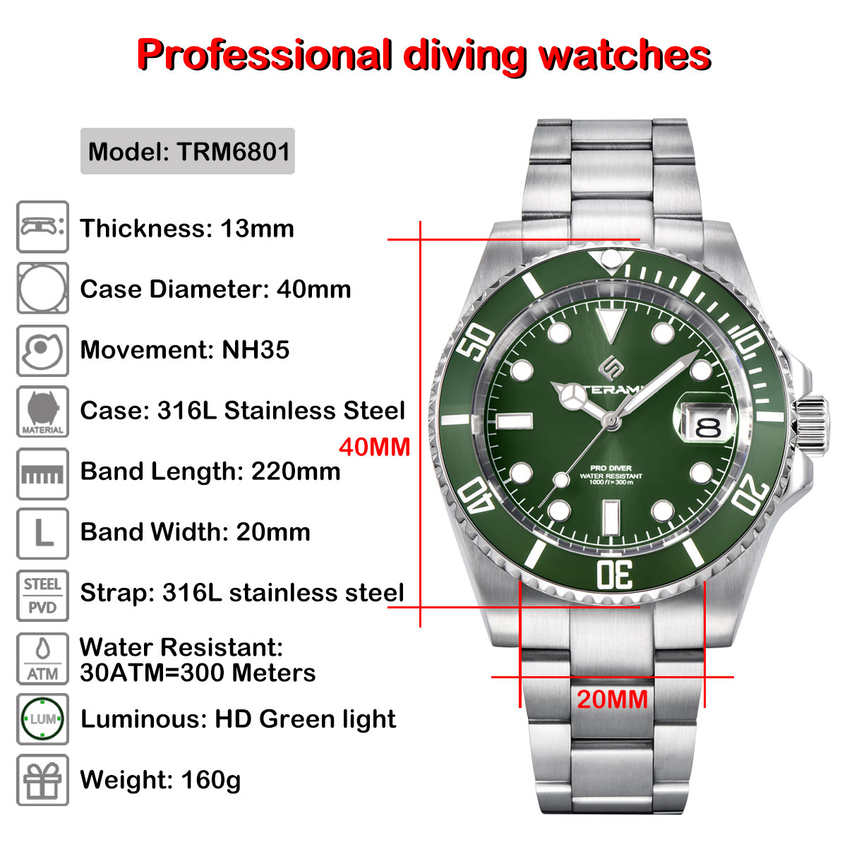 LIGE brand new men's business watch multifunctional waterproof watch, precision steel strip calendar mechanical watch