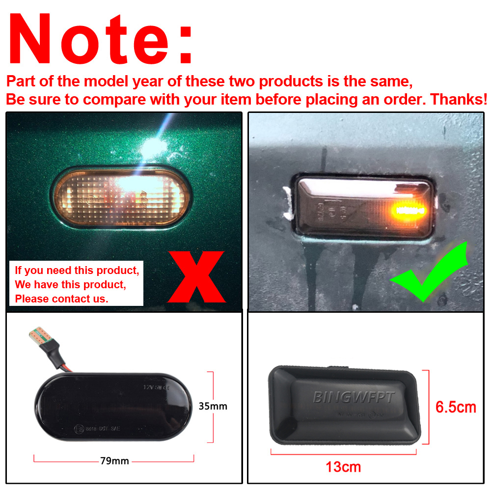 Dynamic Arrow Side Marker Light Turn Signal Blinker Lamp For VW Golf 2 Golf 3 Jetta A2 A3 Passat B3 Vento A3 For Seat Ibiza MK2