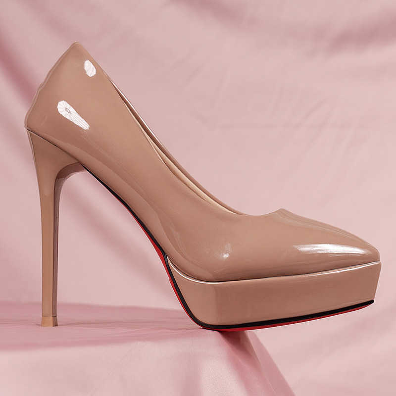 Red soled shoes, slippers, sandals, sports shoes, boots Large size minimalist naked pink waterproof platform