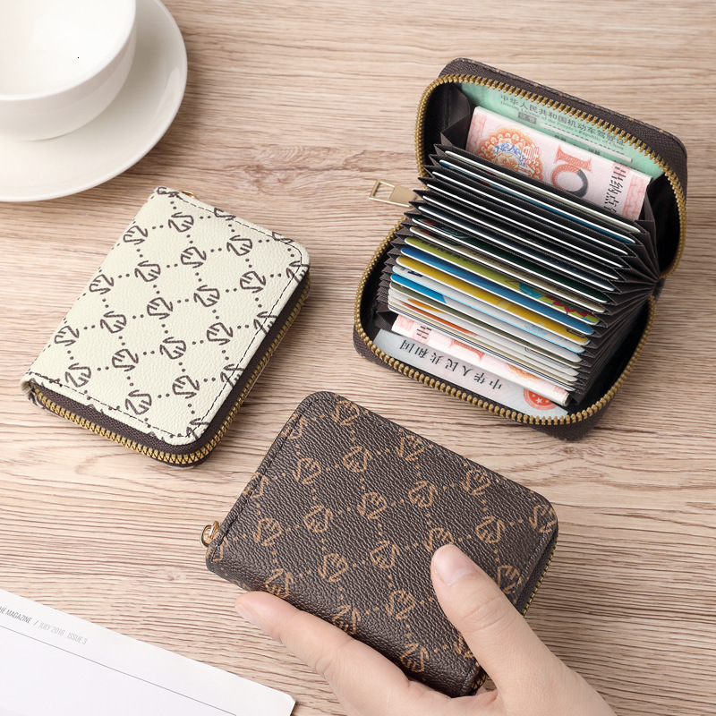 Free Shipping New Designer Bag With Multiple Slots For Women High-quality And Compact ID Card Bag Large Capacity Driver's License Wallet Card Hol