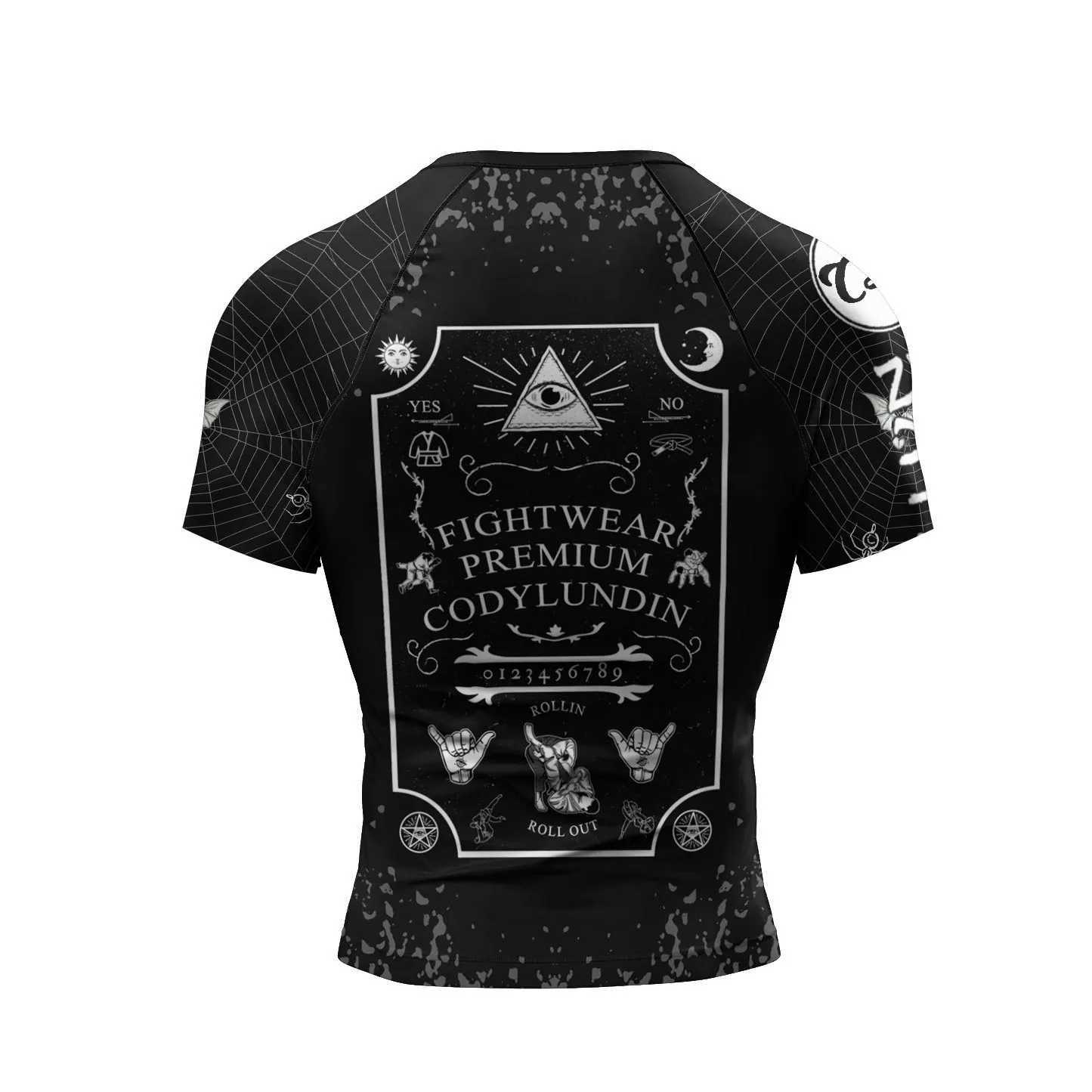 Cody Lundin Short Slve Mens Jiu Jitsu BJJ No Gi Rash Guard Sublimation Men Running Training T-shirts Strech Ts T250306