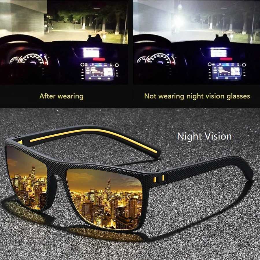 Classic Vintage Check Pattern Square Polarized Sunglasses Men Women Fashion Fishing Driving Man Sun Glasses UV400 Retro EyewearXJ250306
