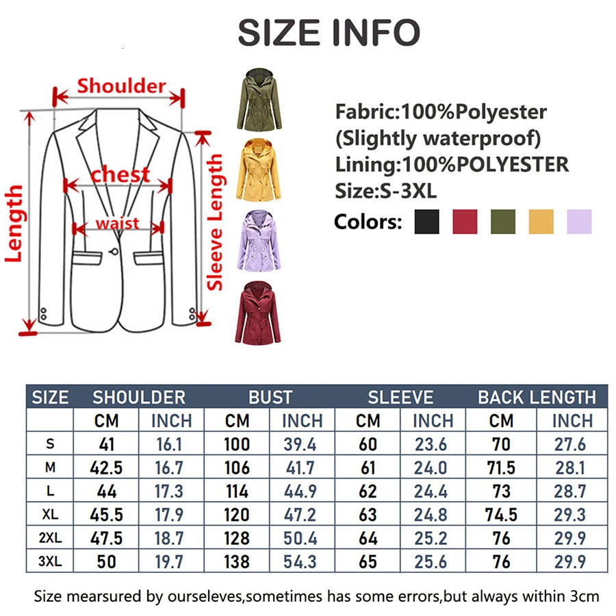 SpringAutumn Windbreaker Midlength Women Hooded Coat Waisttight Outdoor Raincoat Fashion Slim Womens Jacket 250306