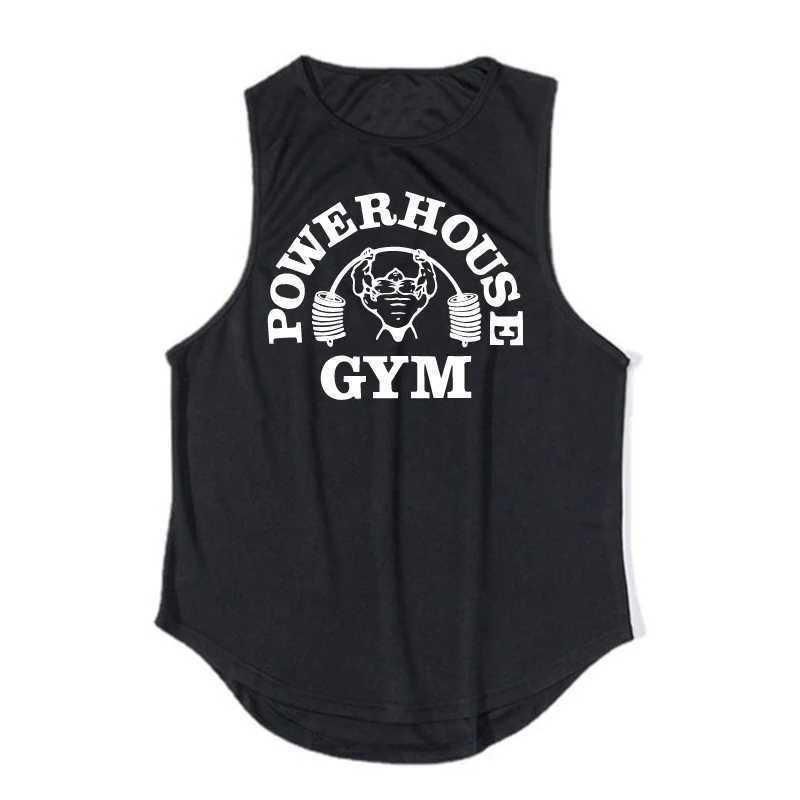 New Arrivals Bodybuilding stringer tank top Gym sleeveless shirt men Fitness Vest Singlet sportswear workout tanktopT250318