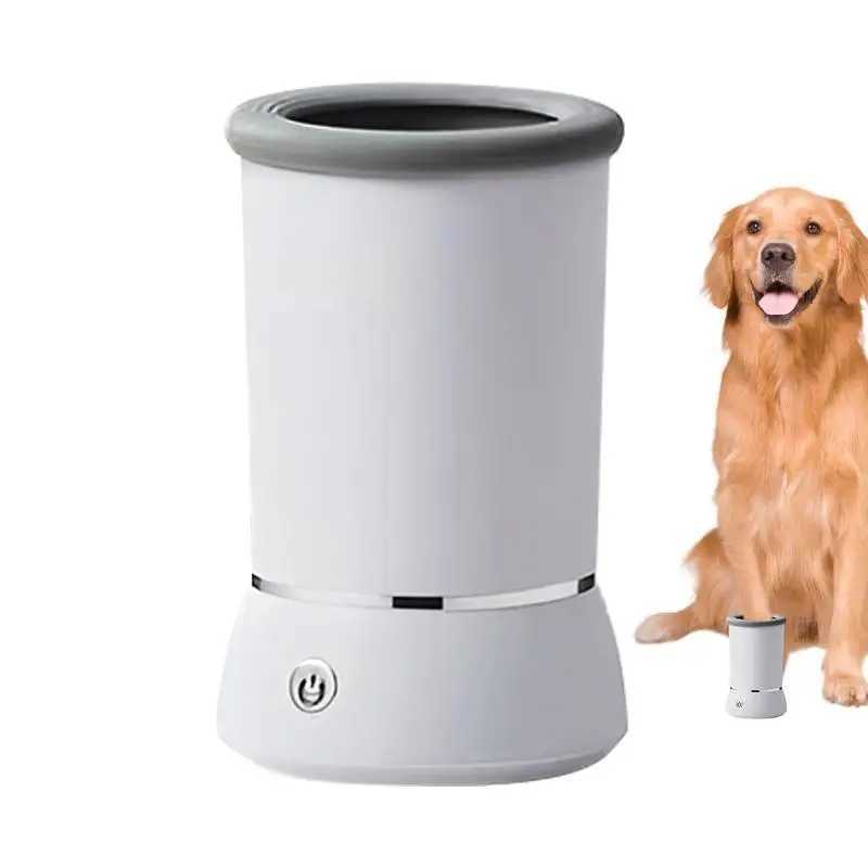 Automatic Dog Paw Washer USB Rechargeable Pet Paw Cleaner Remove Dust Dirt Hair Comfortable Paw Washer For Labradors American M250306