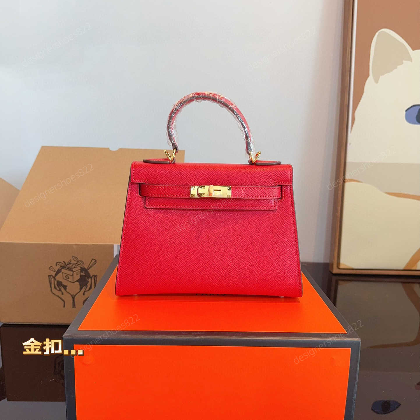 TOP Quality Luxury bag Second Generation Bags Designer Handbag Woman Genuine Leather Orange Black Crossbody Shoulder Bag Female Purse Lady Tote Bag With Lock 8Z15