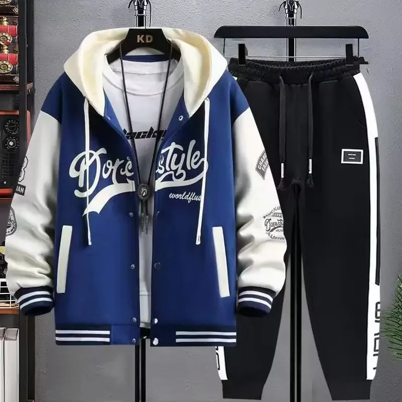 SpringAutumn casual baseball uniform mens plus size jacket 250306