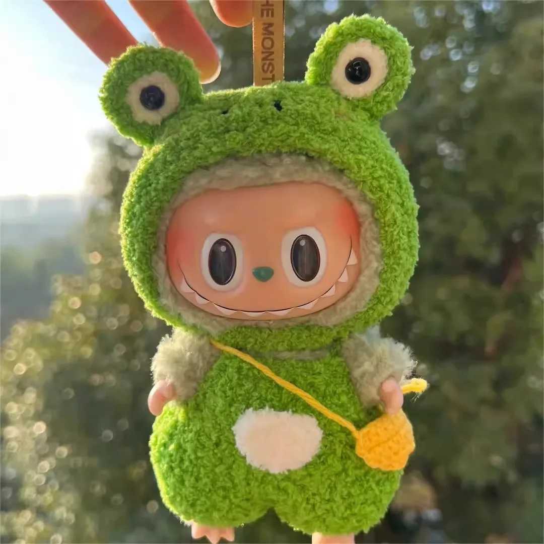 17cm Monster Labubu Dolls Only Fashion Little Clothes Hoodies Doll Toy Clothe Match Hoodie Lovely Accessories Gift ToyT250306